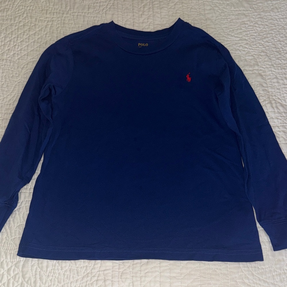 Polo by Ralph Lauren Navy Shirt with Yellow Accents